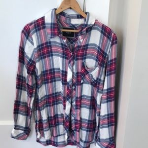 Rails flannel button down